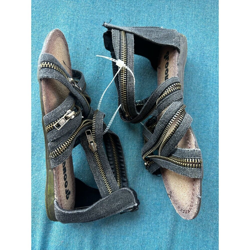 Women’s Strappy Gladiator Zip Sandals US8 NWT - Picture 2 of 6